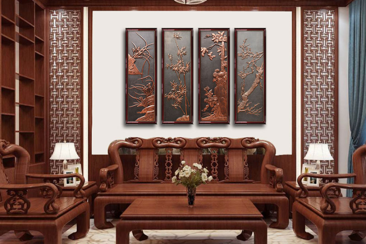 Bộ tranh tứ quý luôn được coi là tác phẩm nghệ thuật trang trí tuyệt vời. Hãy treo chúng lên tường để tôn vinh nét đẹp truyền thống và giá trị tâm linh của người Việt. Hãy để những họa tiết trang trí tinh tế của bộ tranh mang lại tình cảm yên bình và sự cân bằng cho không gian sống của bạn.